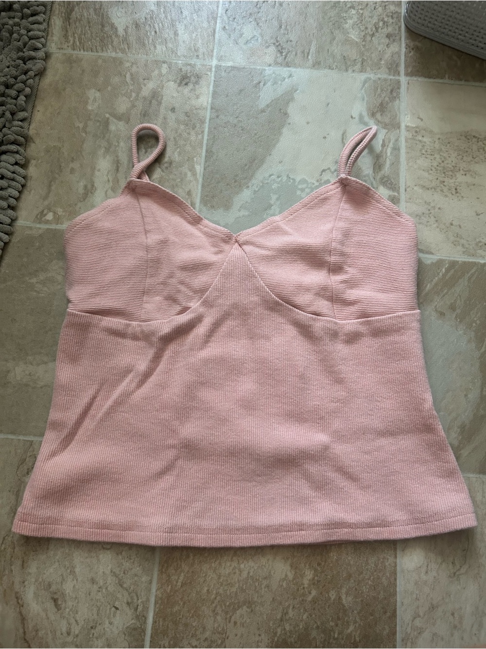 Beginning Boutique Blush Pink Knit Cami Tank